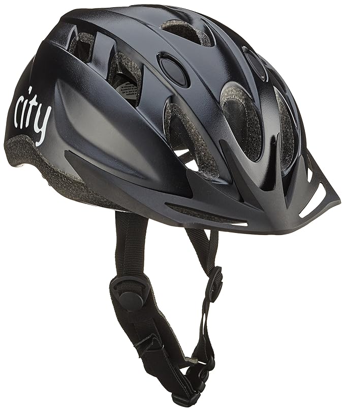 Fahrradhelm City Black (Größe L/XL, 58-62cm)