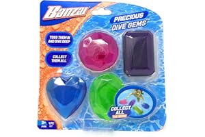 BANZAI Precious Dive Gems 4 Pack, Diving Toy for Water, Pool Diving Toy