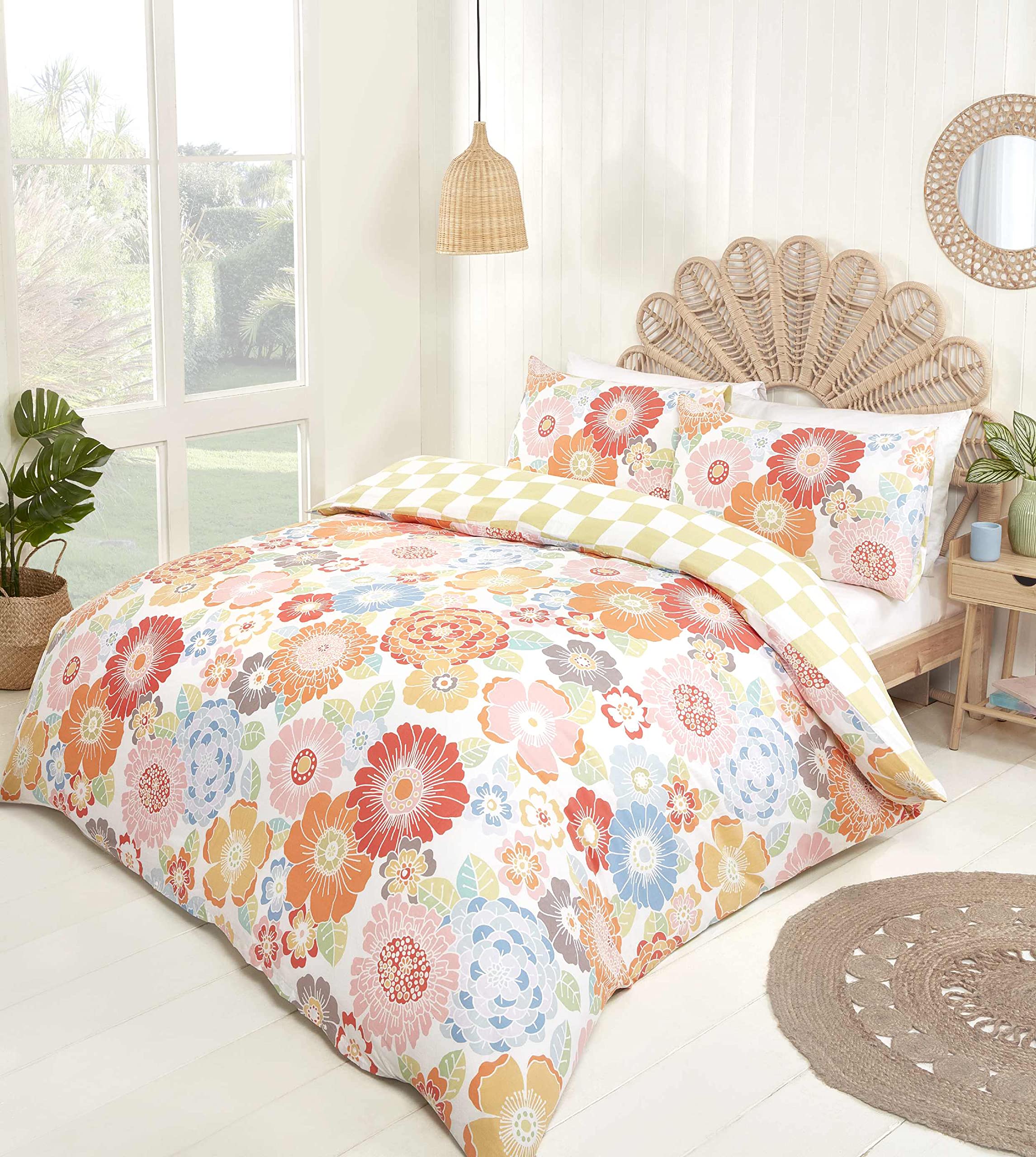 Rapport Home Hippy Floral Duvet Cover Set Single Floral Bedding Set