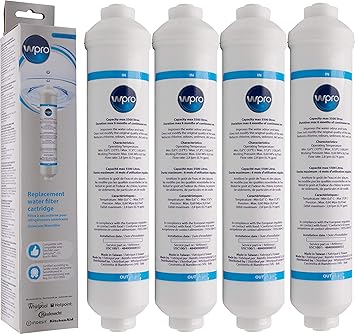 4 X Filtre Universel Usc100 Wpro Pour Frigo Us Samsung Lg Daewoo Haier Whirlpool