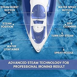 Utopia Home Steam Iron for Clothes With Non-Stick