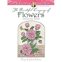 Amazon.com: Creative Haven A Year In Flowers Coloring Book