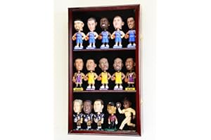 sfDisplay.com,LLC. Bobble Head Figurine Display Case Cabinet Holder Wall Rack Bobblehead 98% UV Lockable