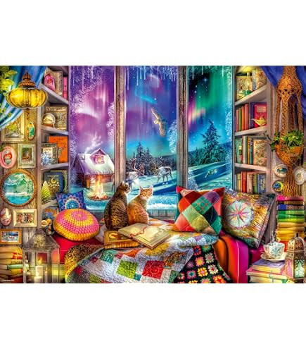 Ravensburger Cosy Café 1000 Piece Jigsaw Puzzle - Valley Farm Cafe Scene For Adults & Kids 12+ - View #10