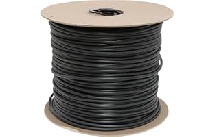 Drip Depot Vinyl Tubing - Size : 1/4" (0.160" x 0.220") - Length : 1,000' - Color : Black