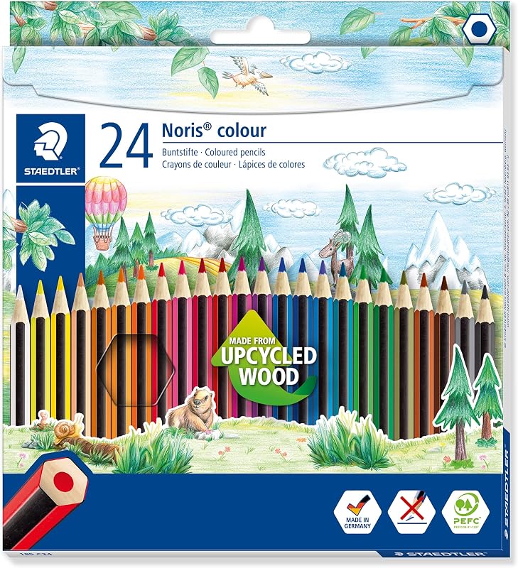 Staedtler 185 C24 - Lápis de Cor, 24 Unidades (Pack de 1), Multicolor