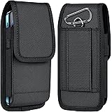 ykooe Cell Phone Pouch Nylon Belt Holster Case Compatible with iPhone 15, 15 Pro, 14 Pro, 14, 12, 12 Pro, 11, 11 Pro, 13, 13 
