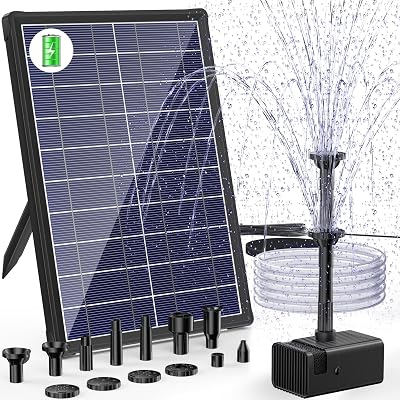 Biling Solar Water Pump with Battery Backup 7.5W 3600mAh 10 Nozzles