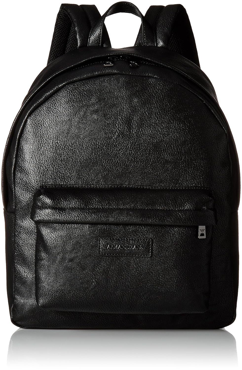 armani jeans leather backpack