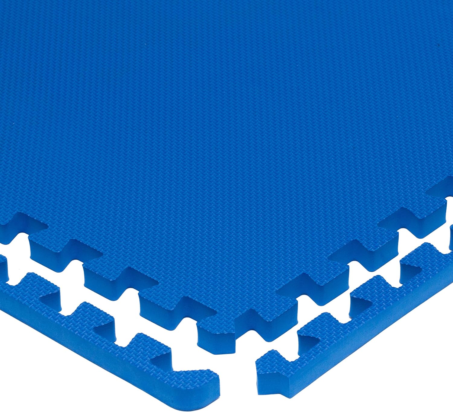 ProsourceFit Extra Thick Puzzle Exercise Mat ¾, EVA Foam Interlocking Tiles for Protective, Cushioned Workout Flooring for Home and Gym Equipment, Blue : Sports & Outdoors