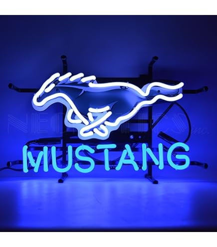Amazon.com: Neonetics Ford Mustang Red Neon Sign measures 24