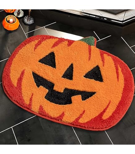 Tapis De Sol Imitation Fantôme D'Halloween, Absorbant Et Antidérapant