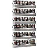 Auledio 2 Pack Spice Rack Organizer, 3 Tier Counter-top Stand or Wall Mounted Storage Rack Hanging Shelf for Kitchen Cabinet, Cupboard, Pantry Door or Bathroom Shower Cosmetic - Chrome