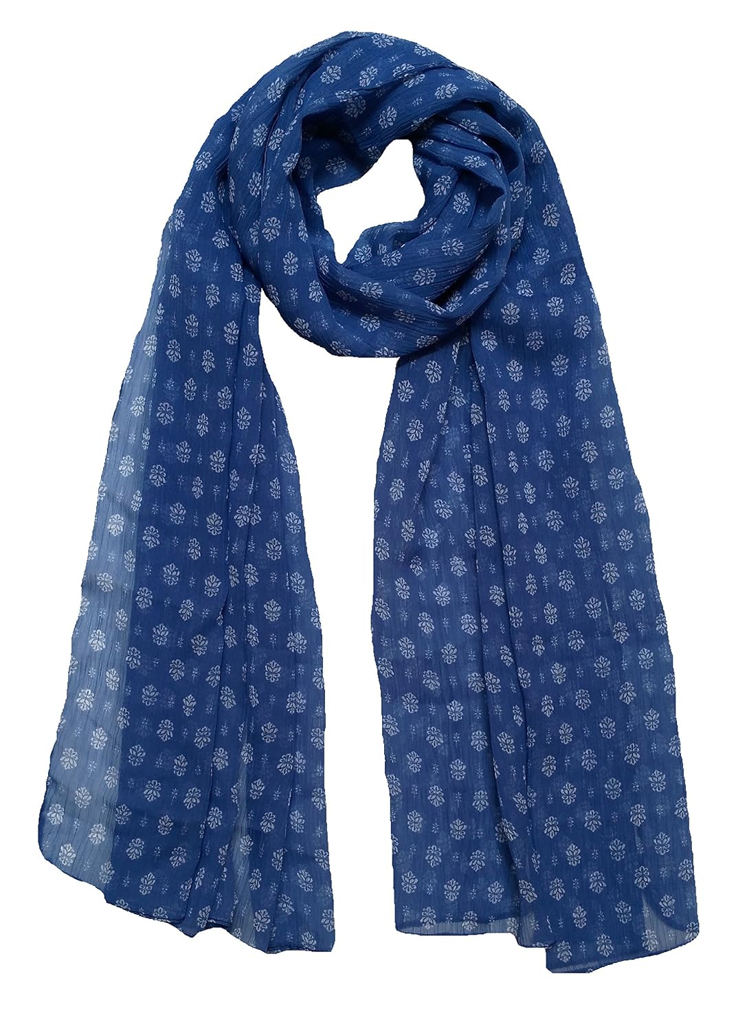 fusfus women's cotton scarf(f014, multicolour, free size) - pack of 6