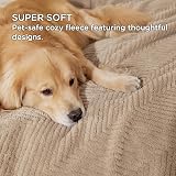 Bedsure Small Dog Blanket 80x60cm Fluffy Fleece Sofa Pet Throw Brown view 2