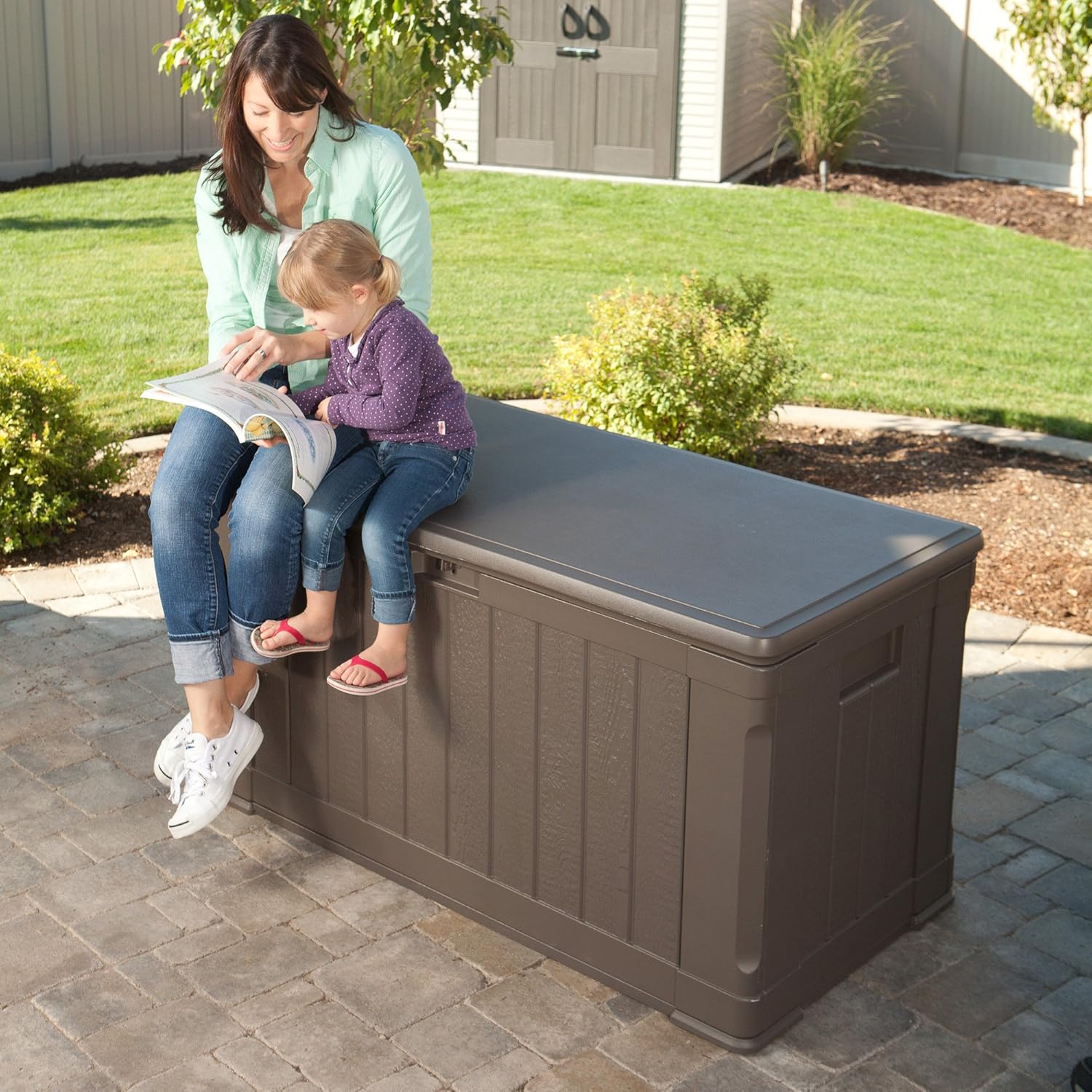 Lifetime 60089 Deck Storage Box, 116 gallon : Garden & Outdoor