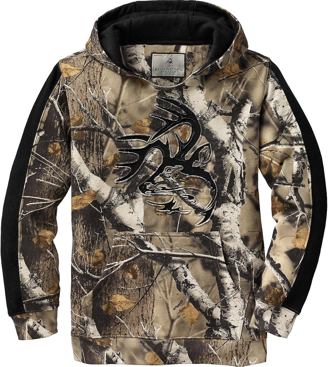 Legendary Whitetails Youth Camo Outfitter Hoodie: Clothing
