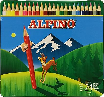 Alpino AL000758 - Lápices de colores, 24 unidades: Amazon.es: Oficina y papelería