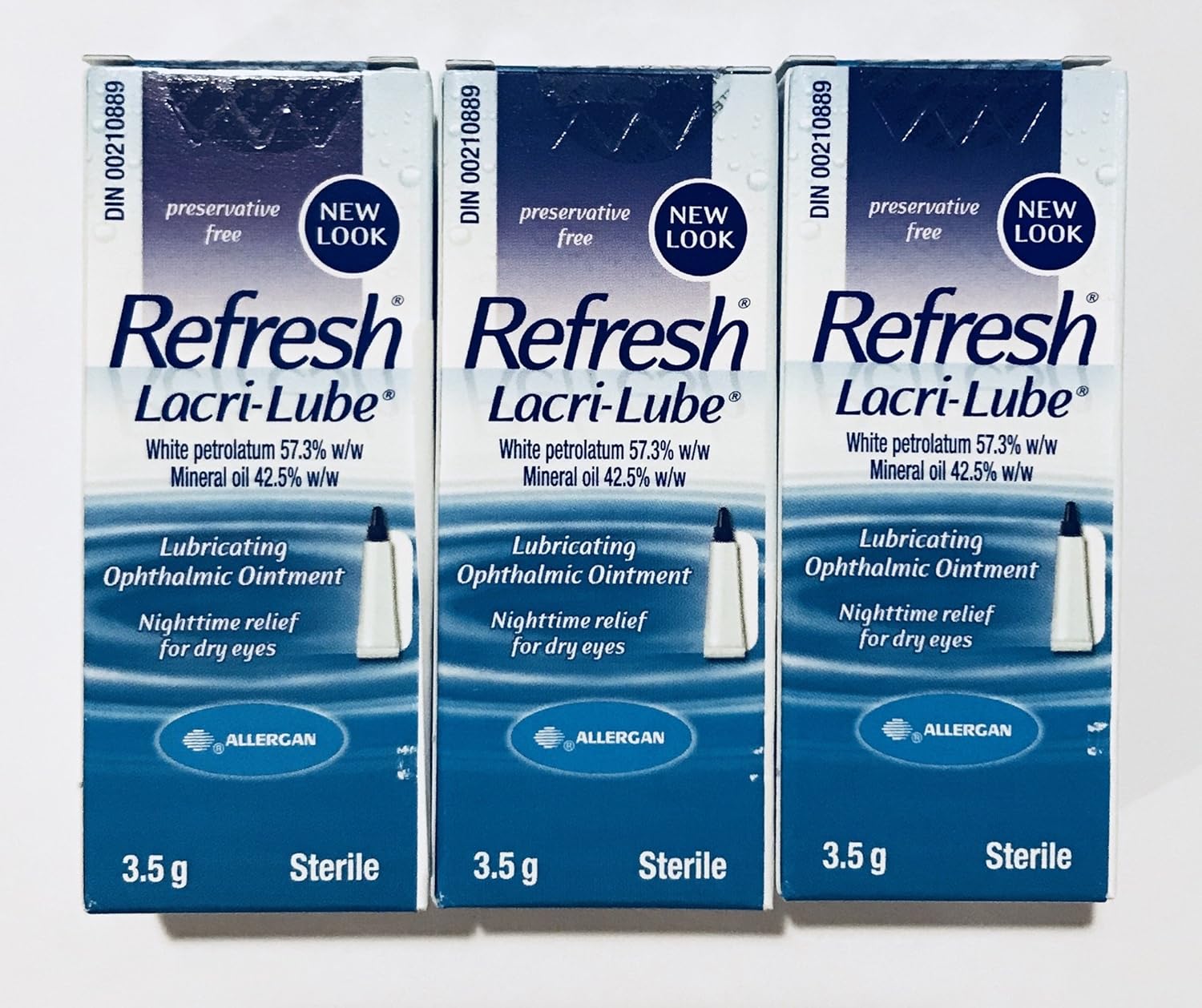 REFRESH LACRILUBE Lubricant Eye Ointment 3.50 g (Pack of 3