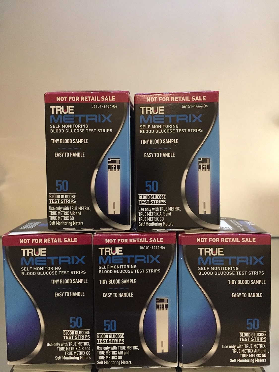 True Metrix Blood Glucose Test Strips 250 Ct ( 5 Boxes ): Health & Personal Care