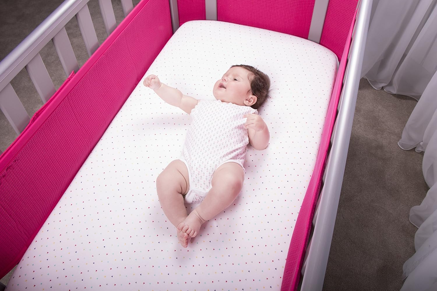 ‘Safe Cot Bumper’ Safe Dreams Hypoallergenic Cot Bumper with