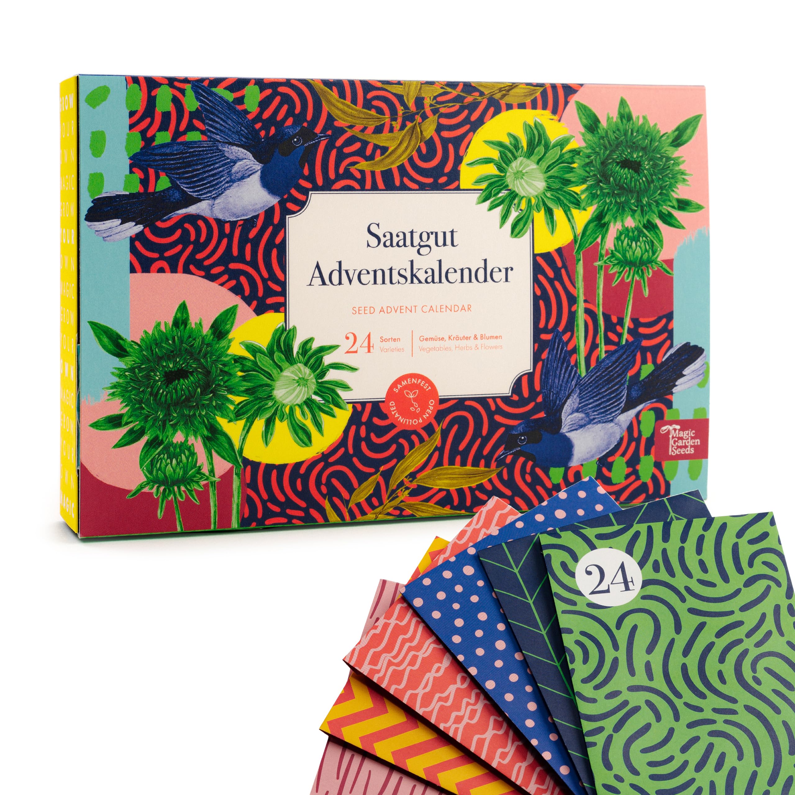 Seed Advent Calendar - Vegetables, Herbs & Flower Seeds - for all garden lovers
