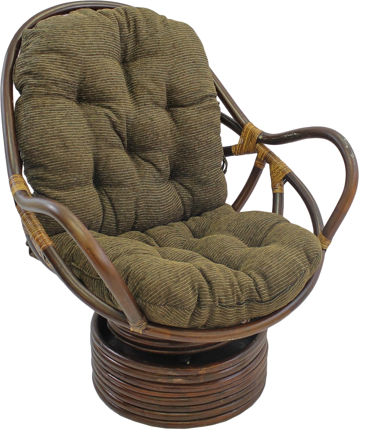 Best blazing needles solid twill swivel rocker chair cushion