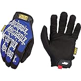 Mechanix Wear Original Work Gloves - Multi-Purpose Outdoor Work Gloves - Secure Fit - Durable & Machine Washable - Breathable & Comfortable - Large - Blue