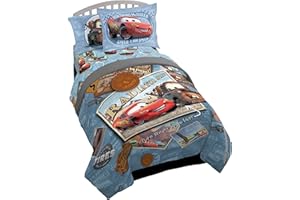 Jay Franco Cars Tune Up 7 Piece Full Bed Set (Offical Disney Pixar Product)