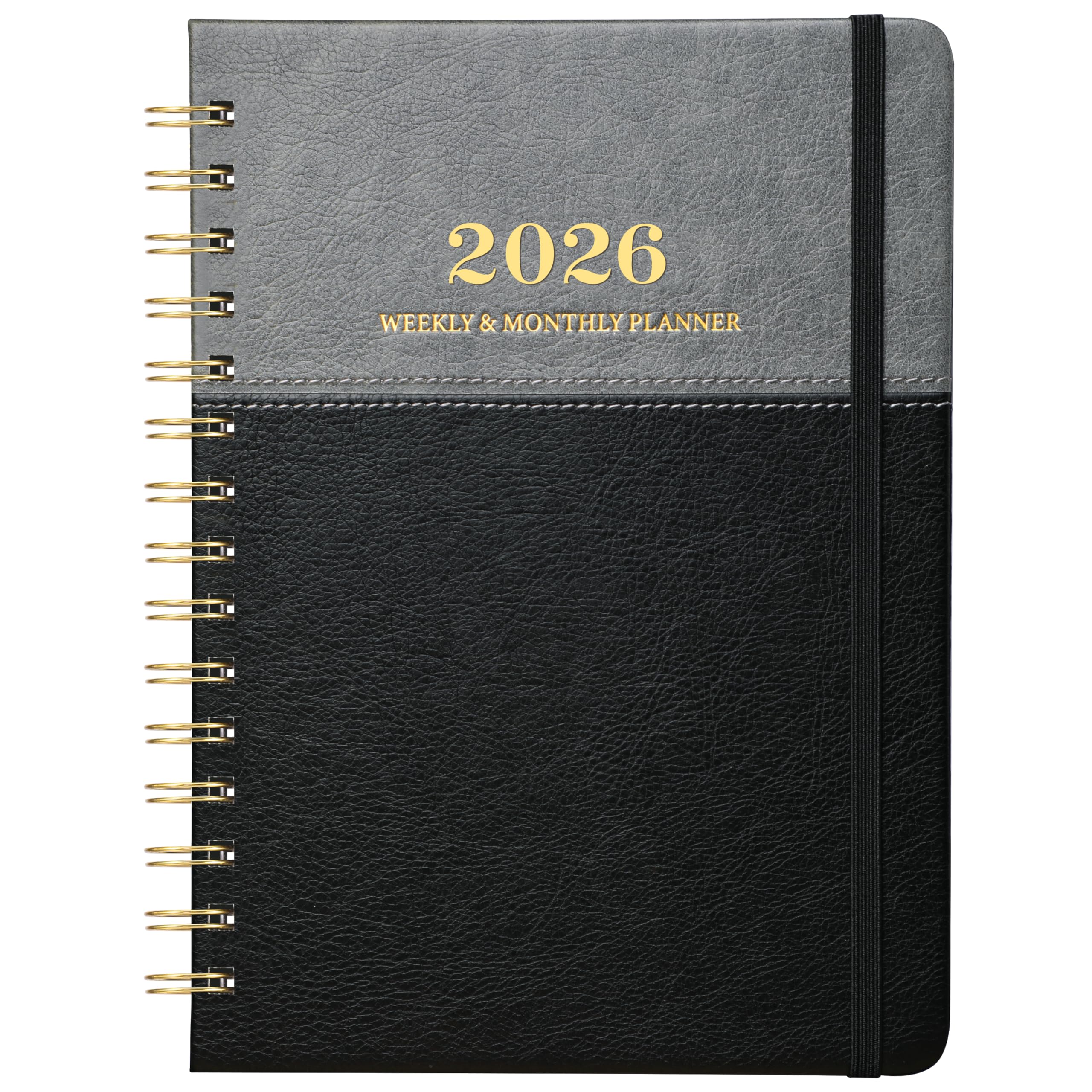 Photo 1 of 2026 Planner - Weekly Monthly Planner 2026, Jan. 2026-Dec. 2026, Calendar Planners with Elastic Closure, Inner Pocket, 6.4'' x 8.5''