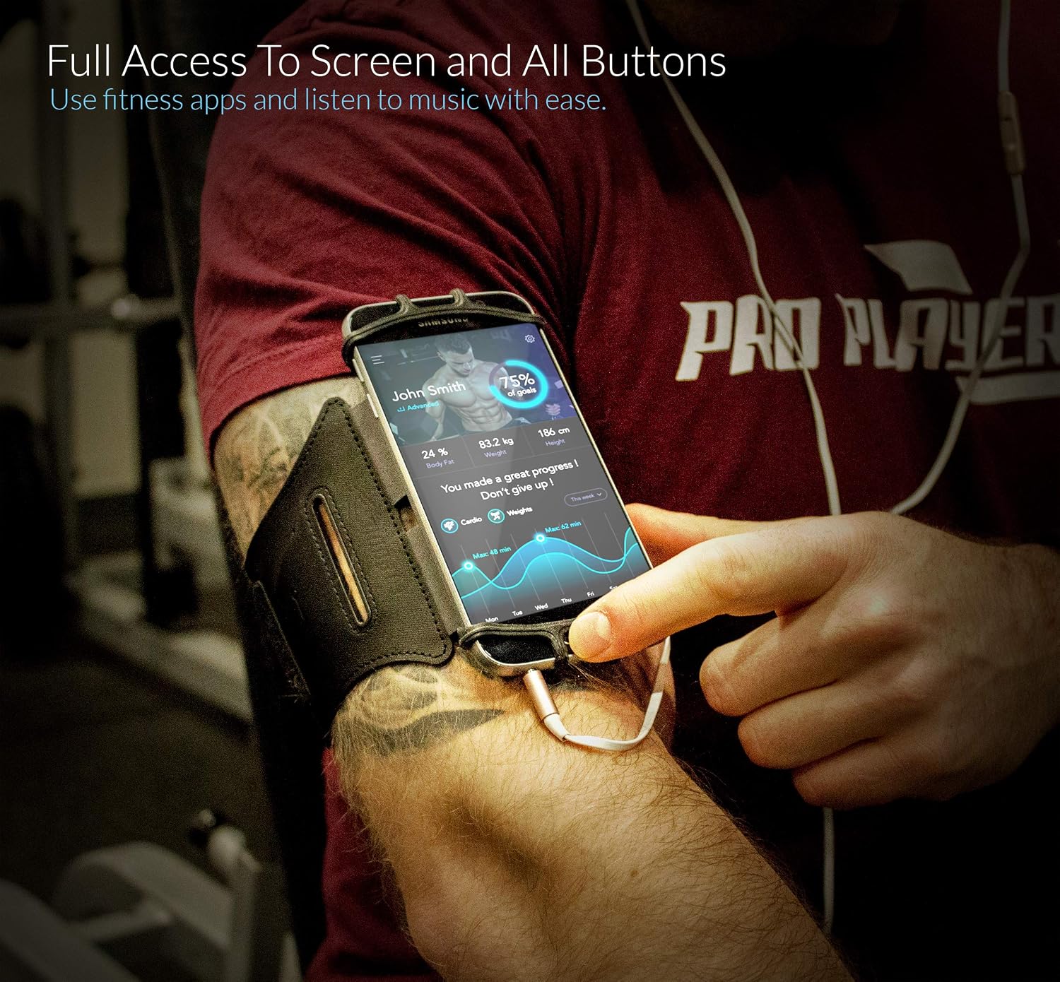 E Tronic Edge Rotatable Running Armband Cell Phone Holder for Running or Walking - Image 3
