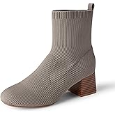 Amazon Essentials Women's Knit Stretch Ankle Boots