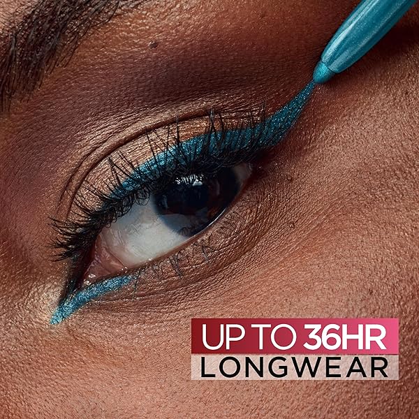 L’OREAL PARIS INFALLIBLE GRIP MECHANICAL GEL EYELINER PENCIL, SMUDGE-RESISTANT, WATERPROOF EYE MAKEUP WITH UP TO 36HR WEAR, TURQUOISE, 0.01 OZ