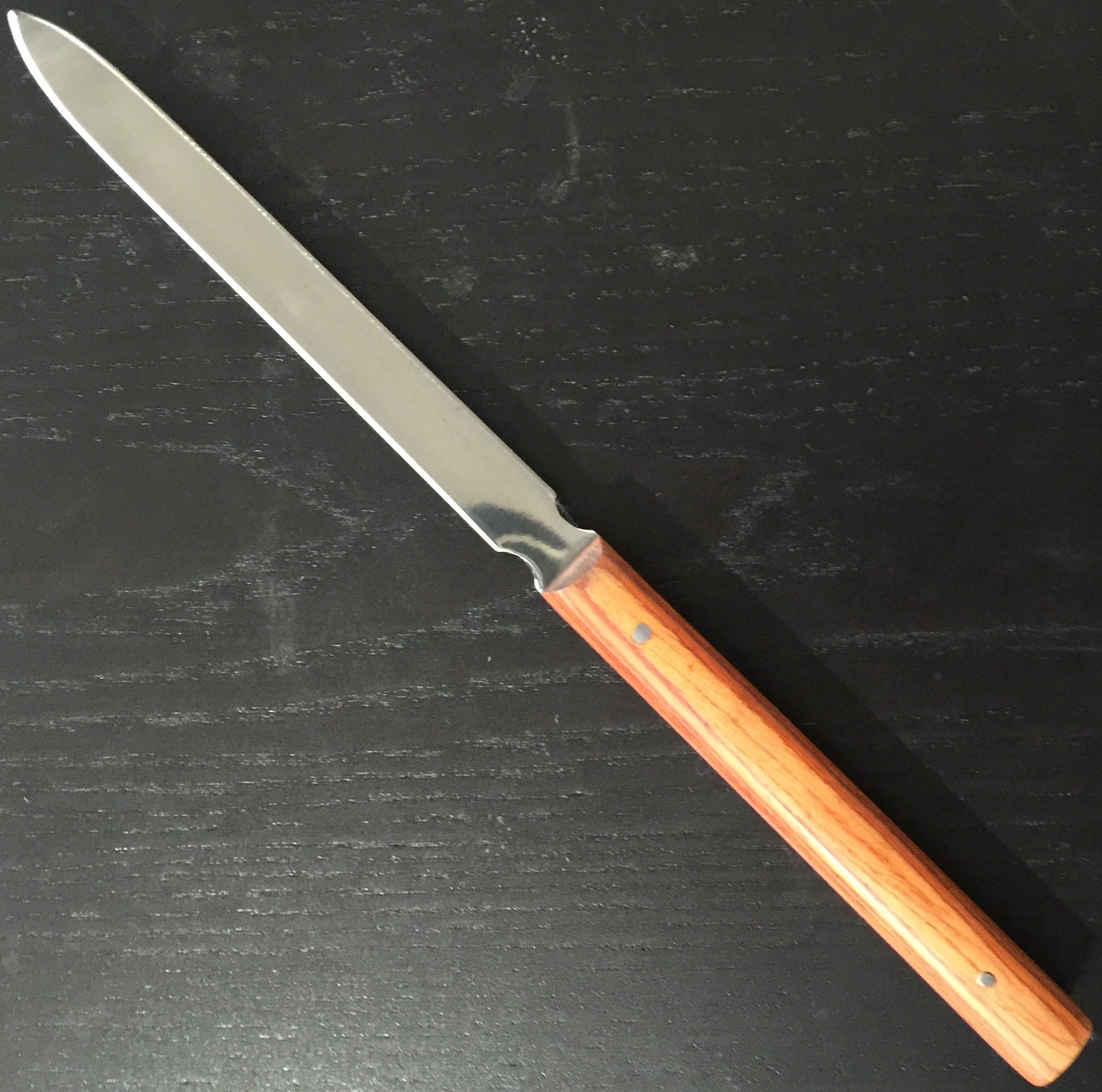 Rabbit Letter Opener Paper Knife Stainless Steel Blade with Wooden Handle Orange New