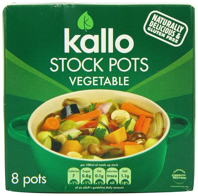 Kallo Vegetable Stock Pots 224 g (Pack of 4) Amazon.co.uk Grocery