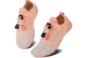Caitin Boys Girls Water Shoes Quick Drying Aqua Beach Pool Swim Lightweight Athletic Sneakers for Little Big Kids