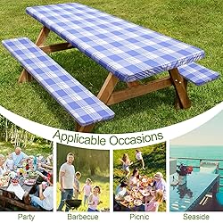 Picnic Table Cover with Bench Covers Camping