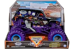 Monster Jam, Official Son-uva Digger Monster Truck, Collector Die-Cast Vehicle, 1:24 Scale, Kids Toys for Boys and Girls Ages