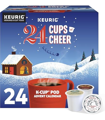 Amazon.com: Christmas Coffee Gift 12 Single Serve Keurig Compatible K CUPS  Coffee Pods Advent Calendar For Adults Assortment- Holiday Coffee Gift Box  Set - Best Xmas Present Idea/Stocking Stuffer : Grocery &
