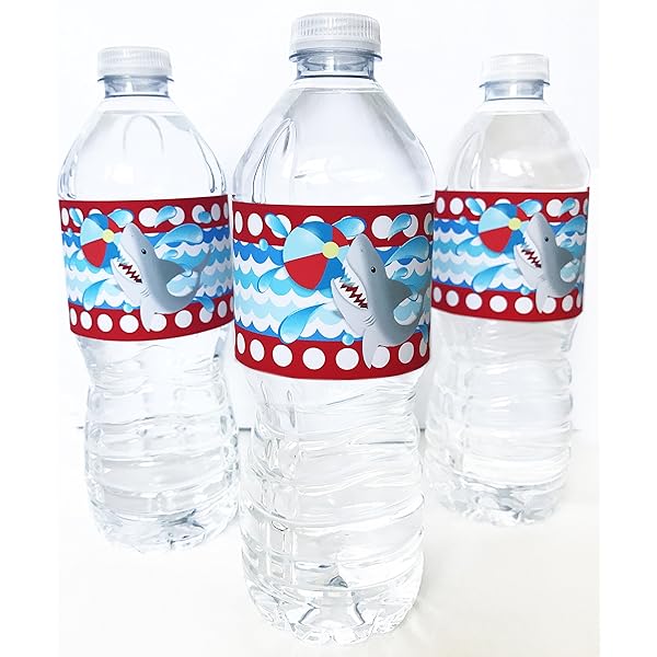 Amazon.com: Shark Bottle Wraps - 20 Under The Sea Water ...