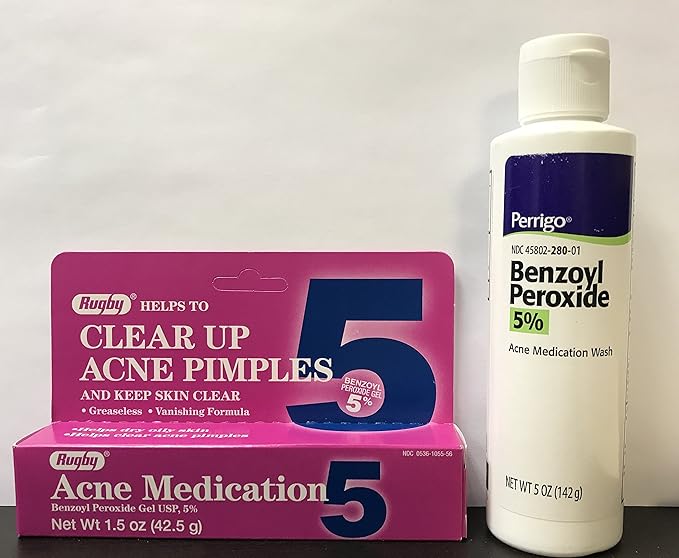benzoyl peroxide acne medication wash