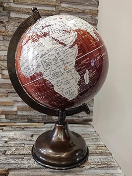 Cosmic globe exports-Educational Political Laminated World globe small ( 6 inch ) ; globe with chrome plated unique black arc ;globe for kids ;globe for students ;desk globe ;globe for office table ;home decor ;office decor ;globe for kids study table