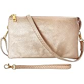 Humble Chic NY Vegan Leather Wristlet Purse for Women - Small Clutch Purse with Shoulder and Wrist Straps
