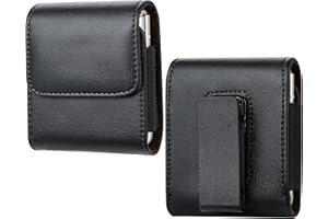 MOCOTTO for Motorola RAZR, for Samsung Z Flip Case, with Belt Loop 360° rotatable, Magnetic Closure Leathers Case for Moto Razr/Plus/Ultra 2025 2024 2023, for Samsung Galaxy Z Flip 7/6/5/4/3 (Leathers-360°)