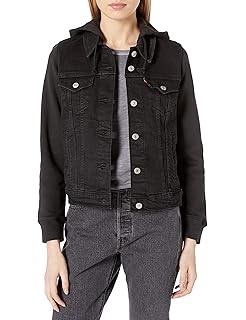 black acid wash denim jacket womens
