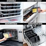 Igluu Meal Prep Containers Reusable 30 Pack 828ml Lids Microwave Safe view 6