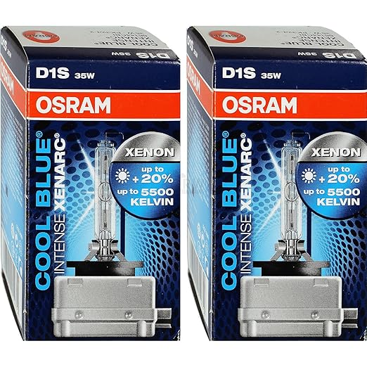 title=Osram 66144CBI- 2 x Lampade allo xeno D1S Xenarc Cool Blue, 5000 K, 35 W