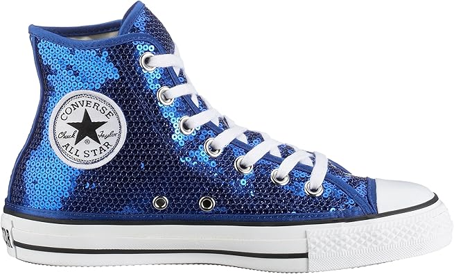 converse paillette bleu