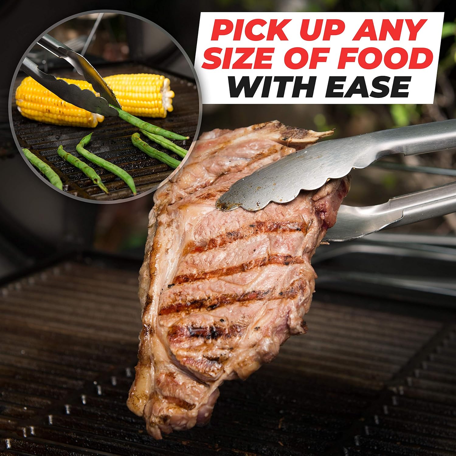 Alpha Grillers Heavy Duty BBQ Grilling Tools Set. Extra Thick Stainless Steel Spatula, Fork, Basting Brush & Tongs. Gift Box Package. Best for Barbecue & Grill. 18 Inch Utensils Turner Accessories : Garden & Outdoor
