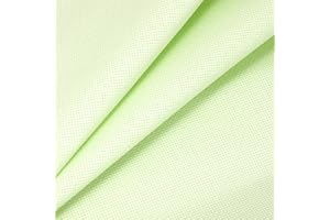 Caydo Large Aida Cloth, 14 Count Light Green Cross Stitch Fabric for Craft Embroidery, Handmade Needlework, DIY Handicrafts(28x19 inch)